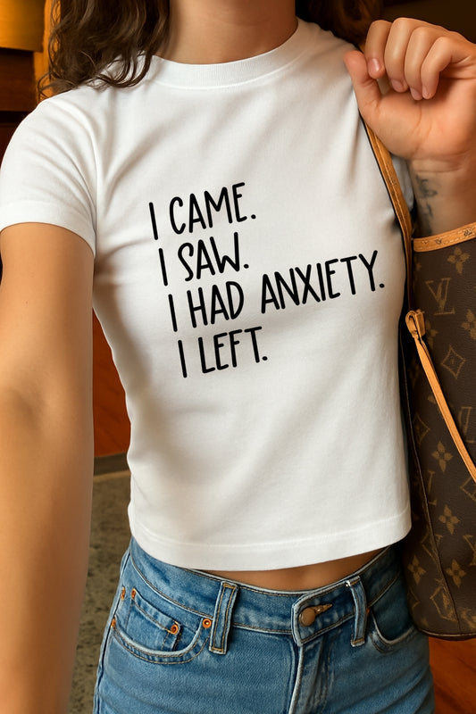 Anxiety Crop Tee