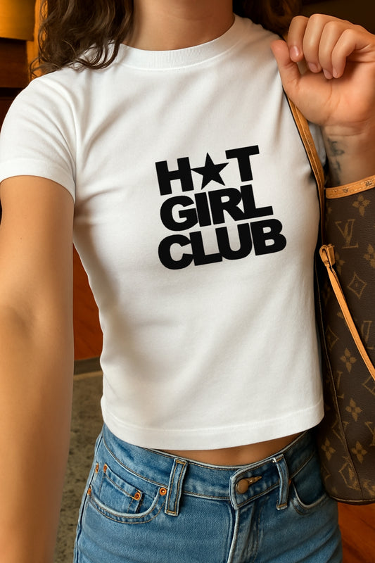 Hot Girl Club Crop Tee