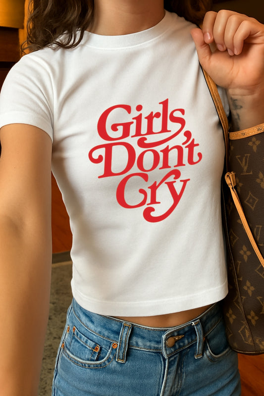 Girls Don't Cry Crop Tee