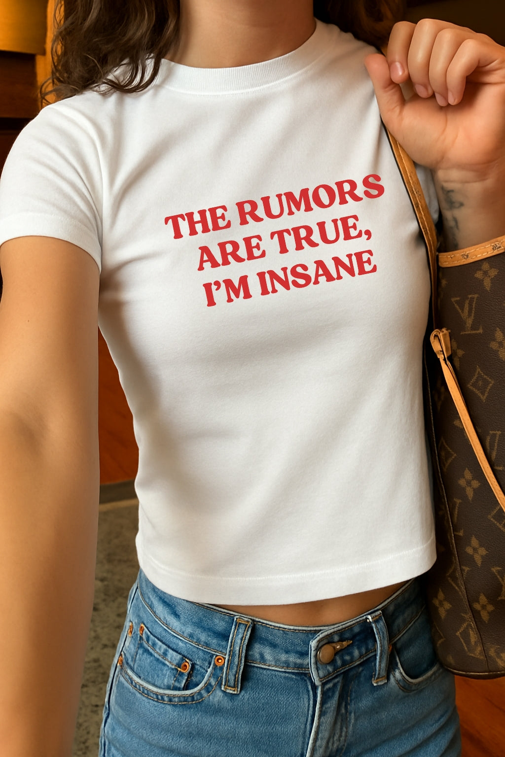 The Rumors Are True Crop Tee