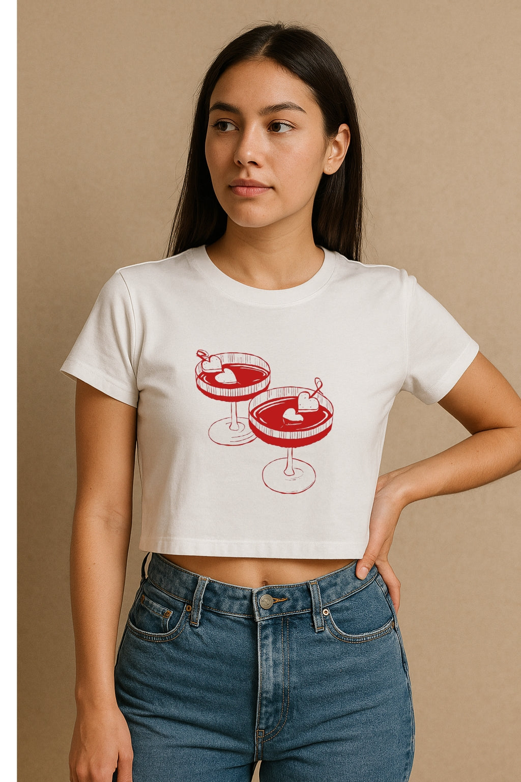 Heart Wine Crop Tee