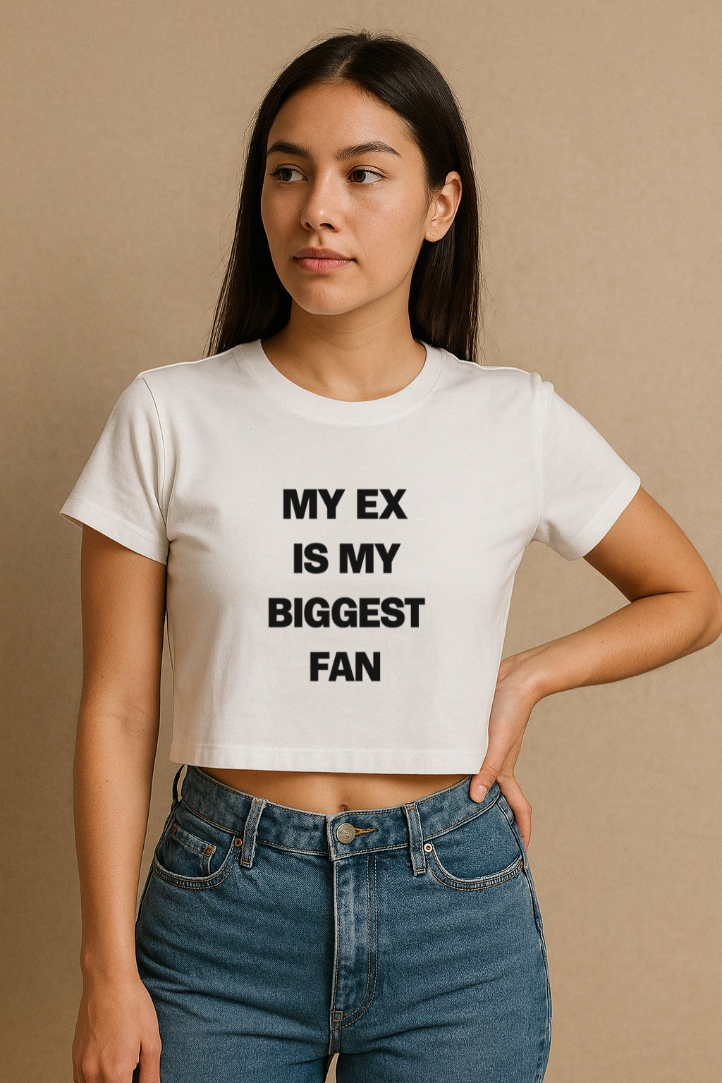 My Ex Is Biggest Fan Crop Tee