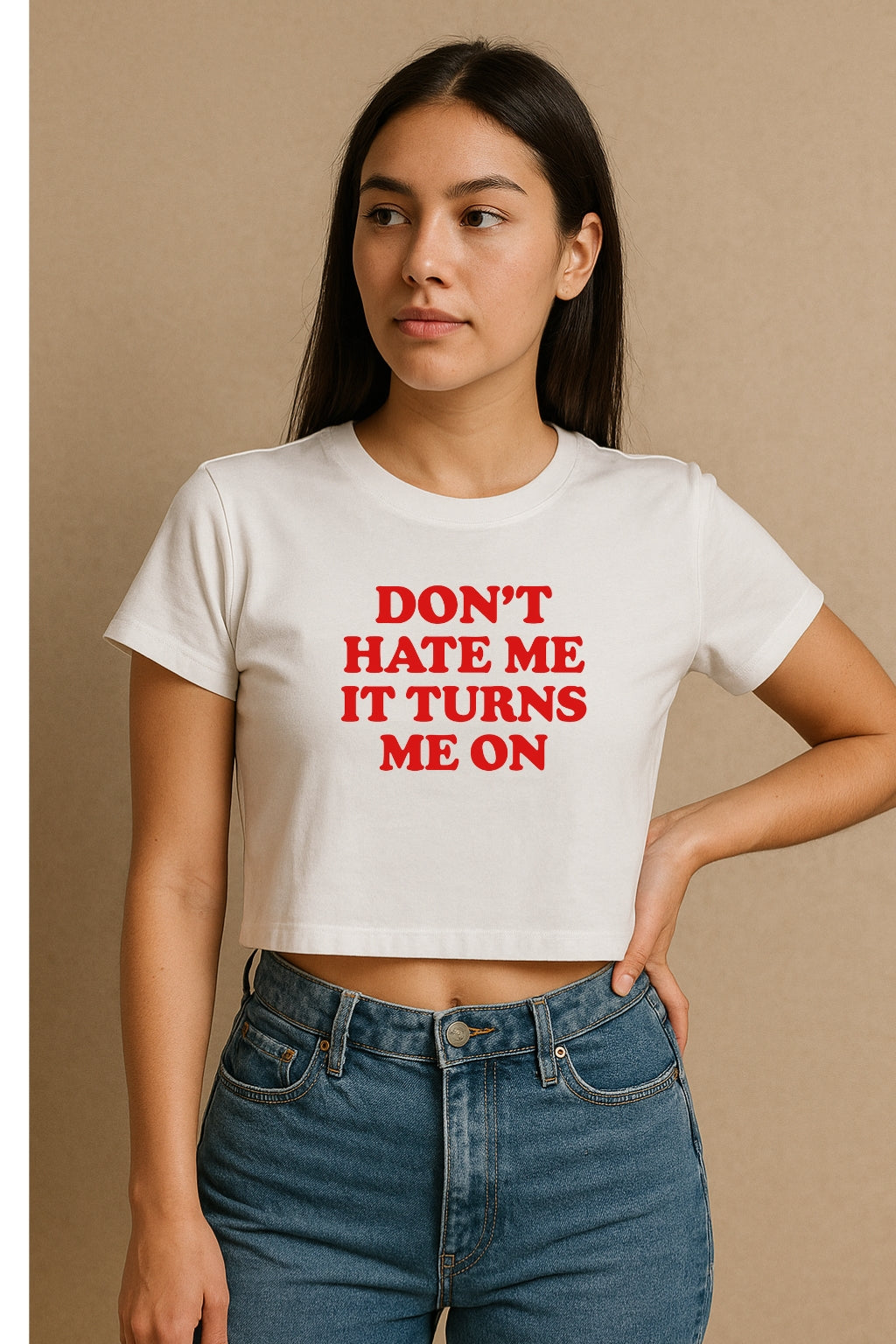 Don't Hate Me Crop Tee