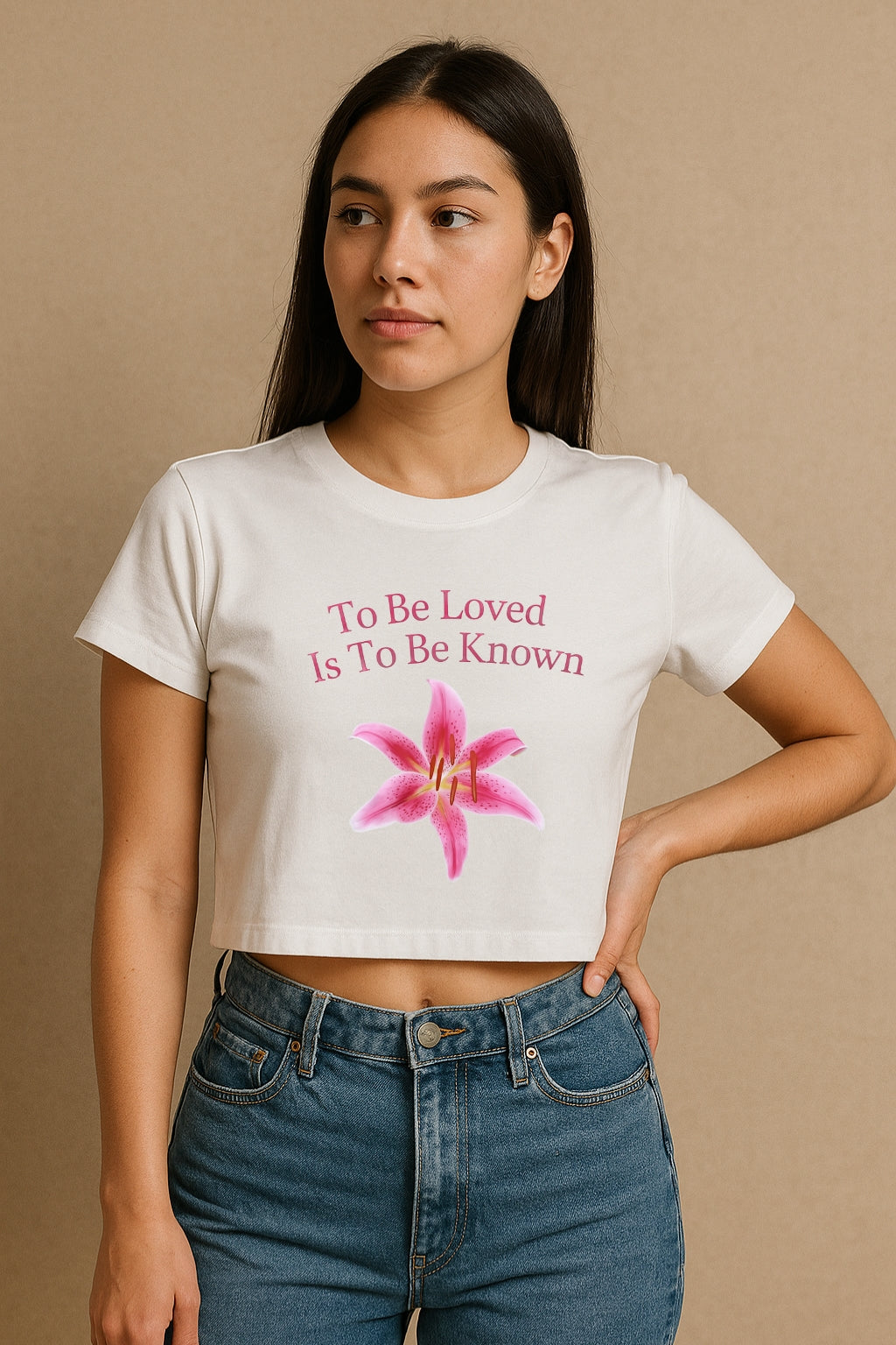 To Be Loved Crop Tee
