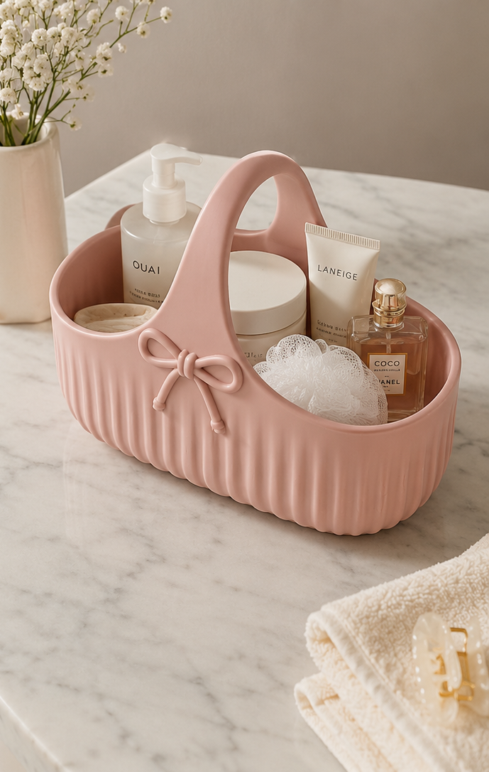 Pink Self Care Storage Basket
