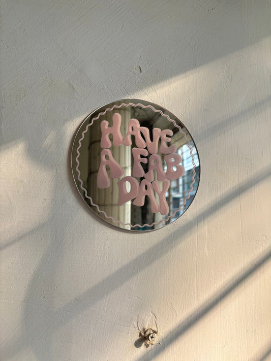 Stay weird Mini Mirror