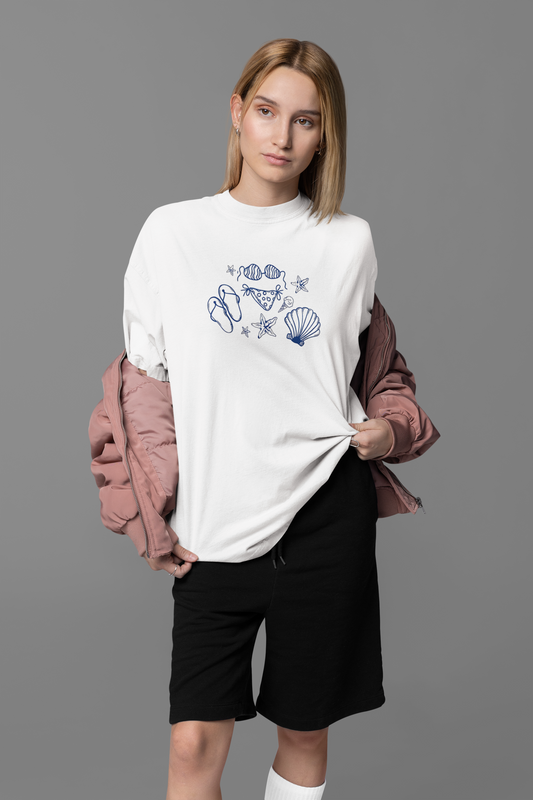 Sea Shells OVERSIZED TEE