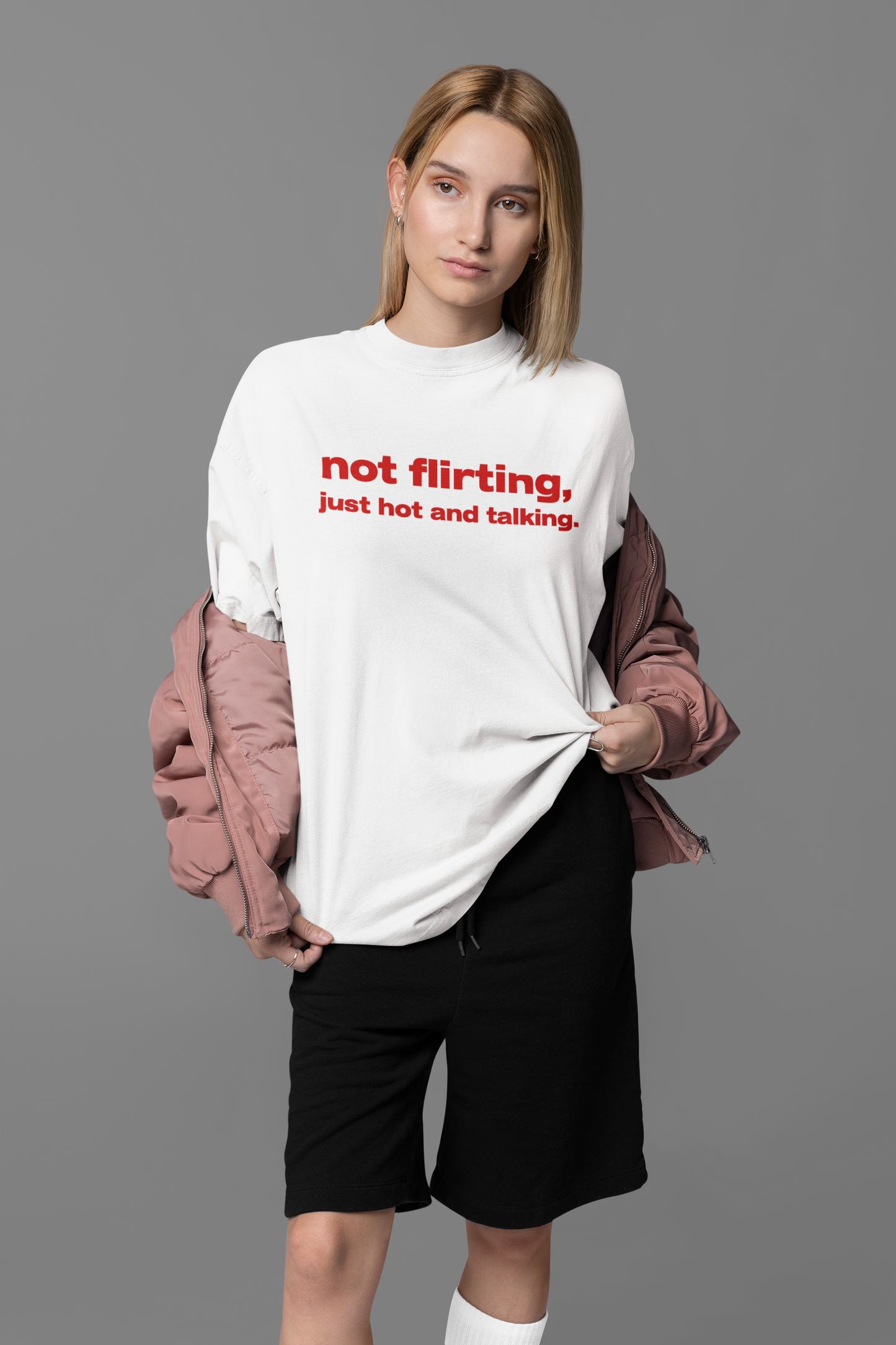 Not Flirting Oversized Tee