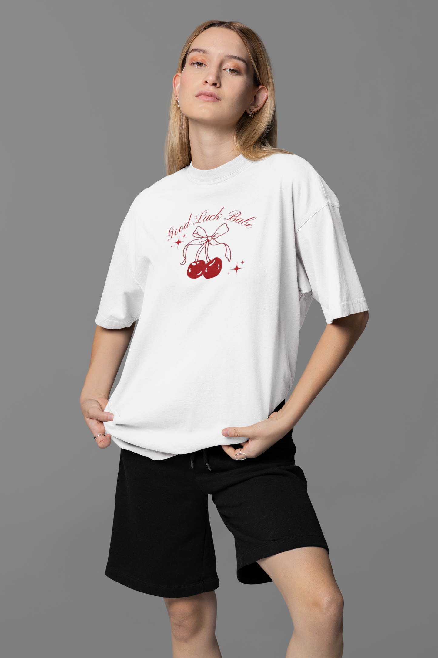 Good Luck Babe Oversized Tee