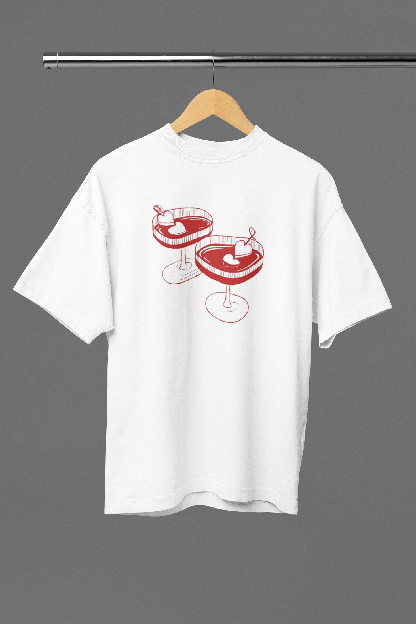 Wine Heart Oversized Tee