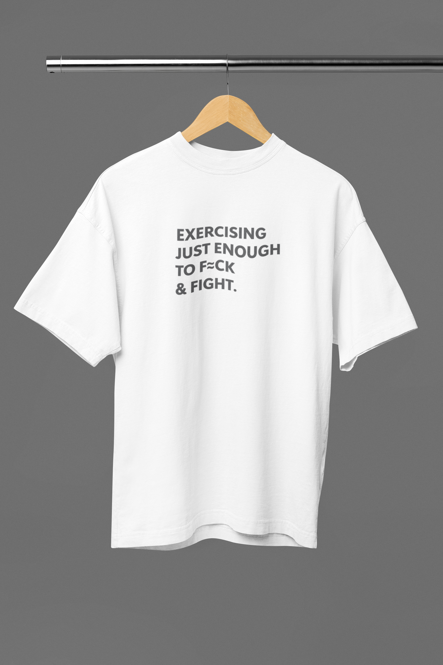 Exercising Just Enough Oversized Tee