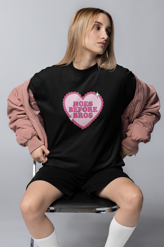 Hoes Before Bros Oversized Tee