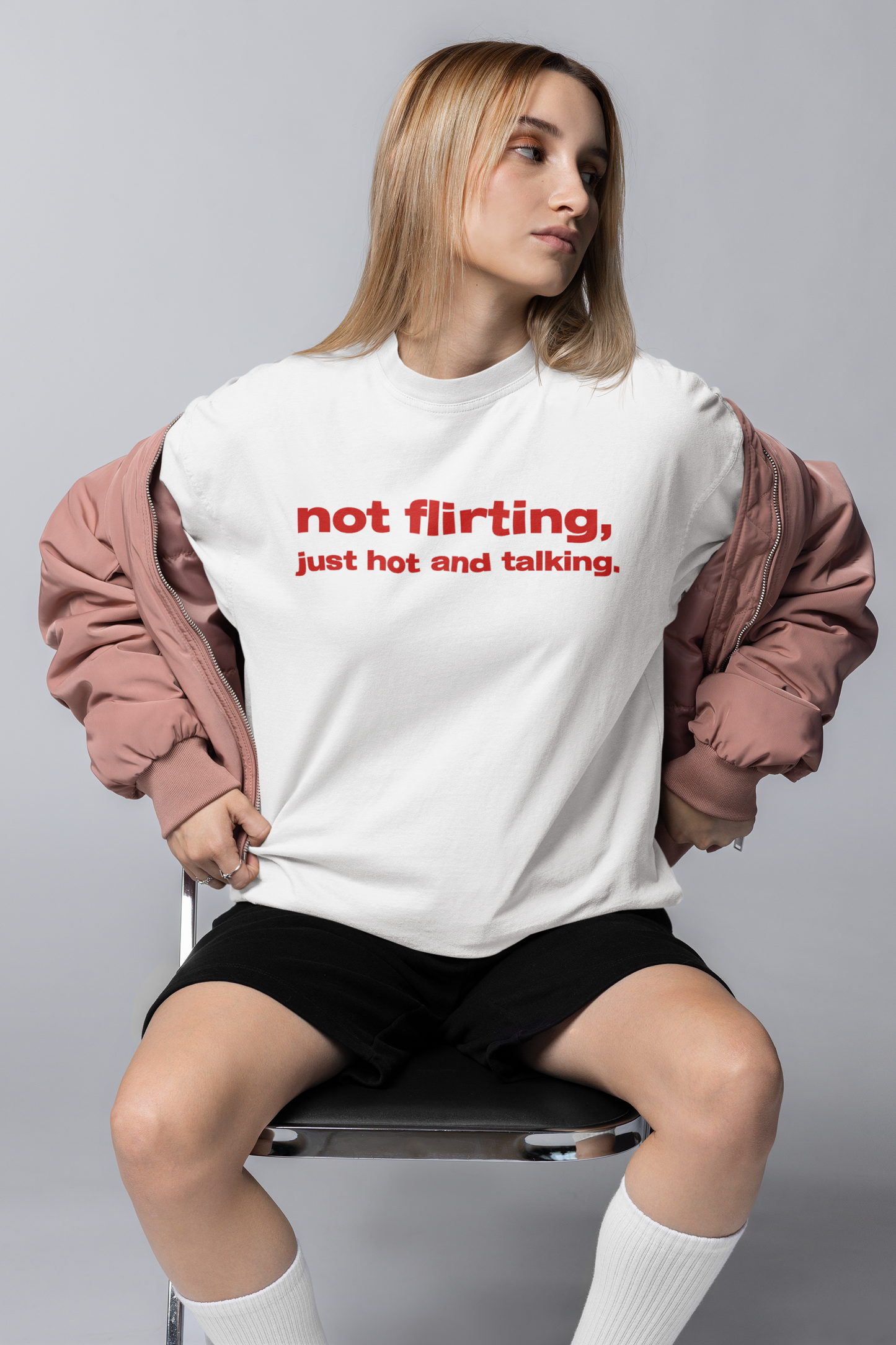 Not Flirting Oversized Tee