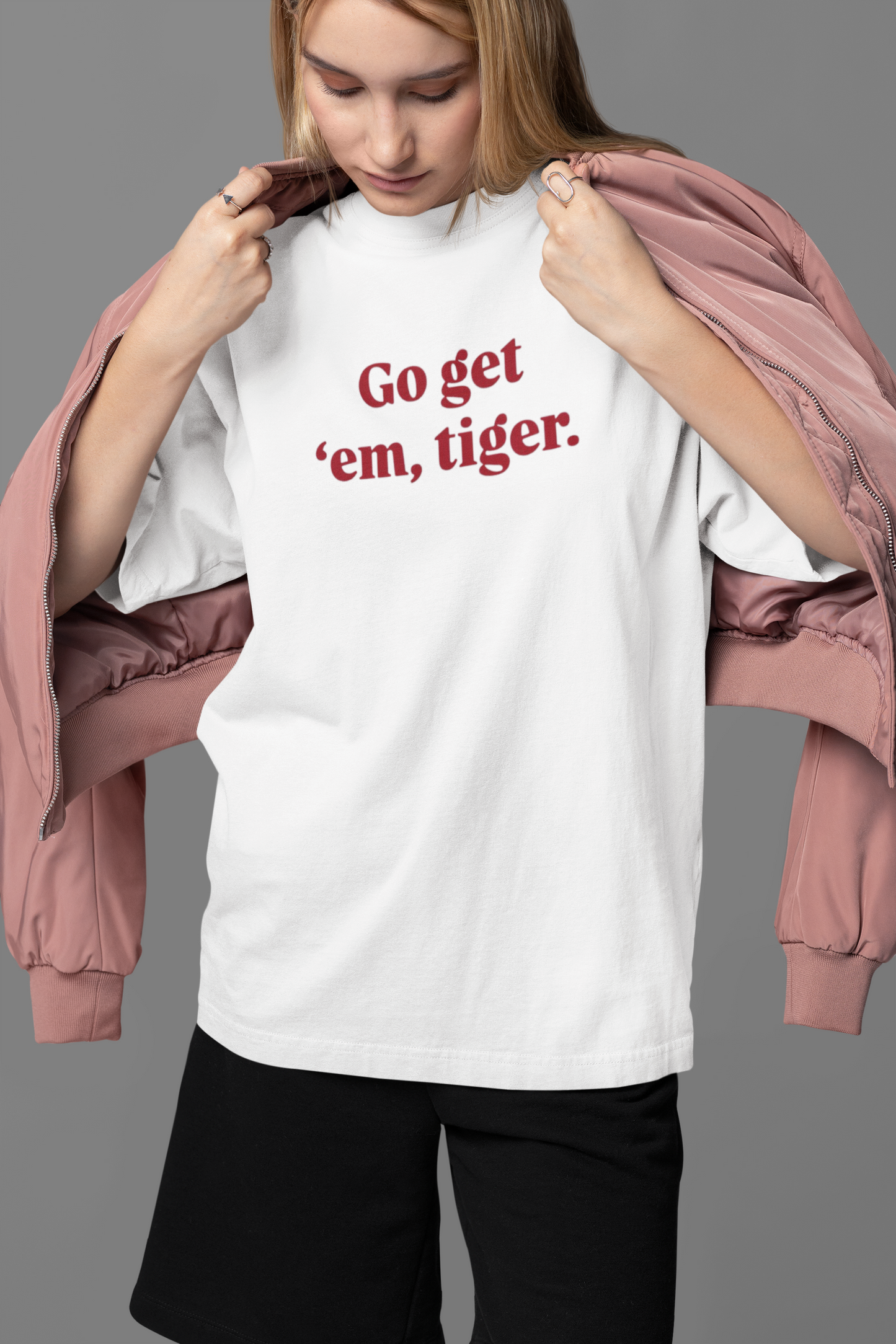 Go Get 'Em' Tiger Oversized Tee