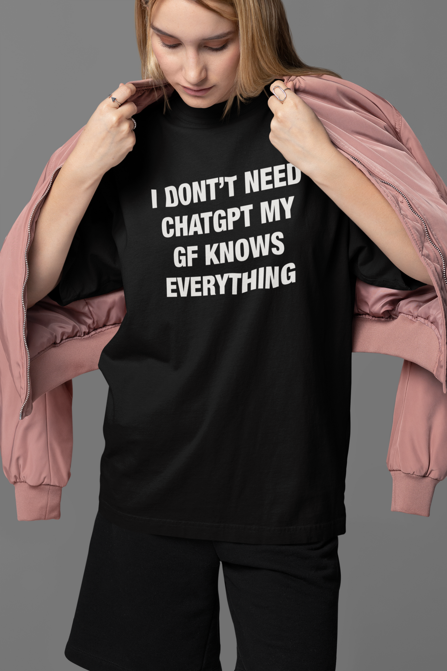 My GF Knows Everything Oversized Tee