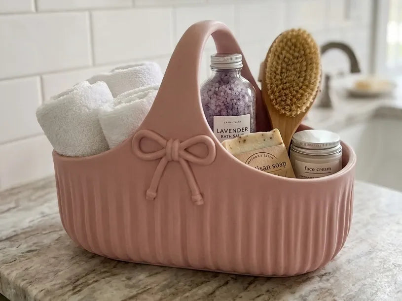 Pink Self Care Storage Basket