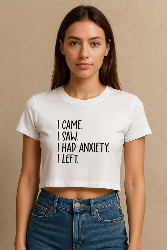 Anxiety Crop Tee