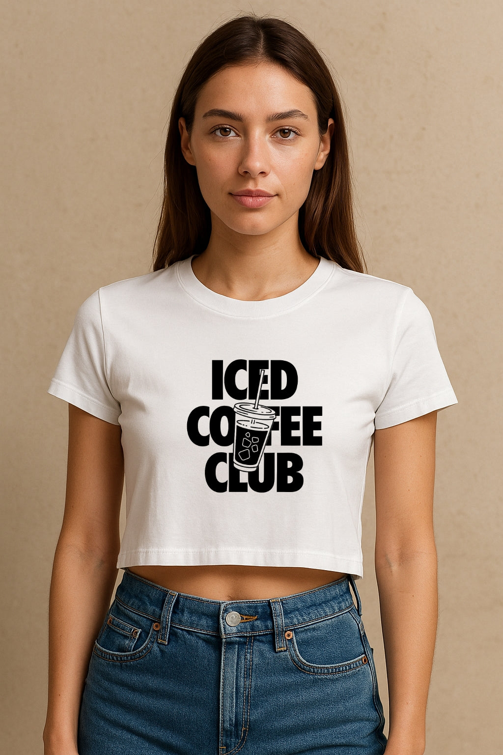 Iced Coffee Club Crop Tee