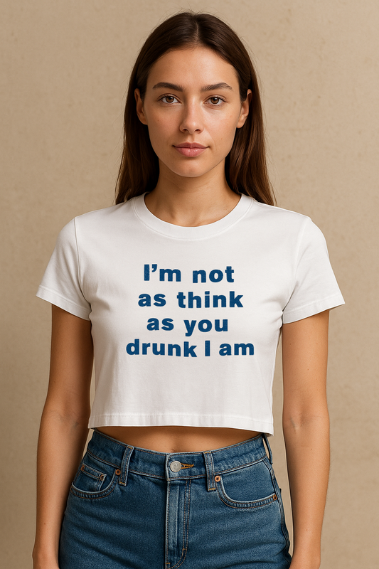 Not Drunk Crop Tee