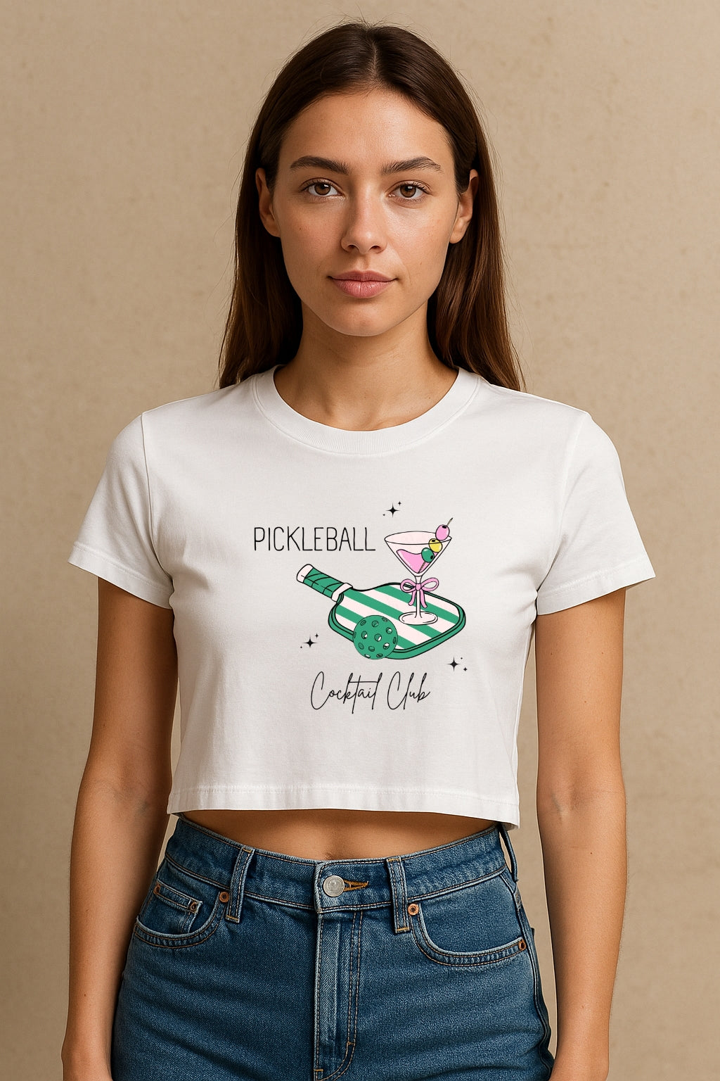 Pickle Ball Crop Tee