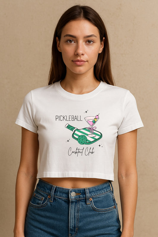 Pickle Ball Crop Tee