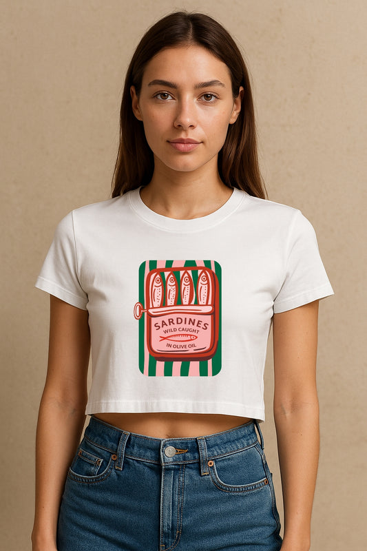 Sardines Crop Tee