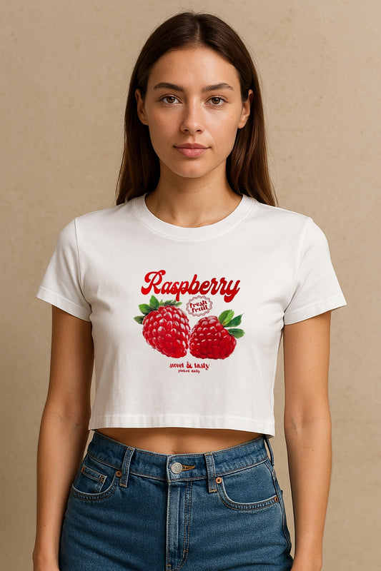 Raspberry Crop Tee