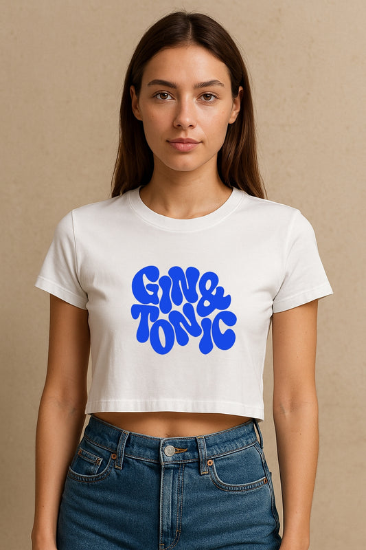 GIN AND TONIC CROP TEE
