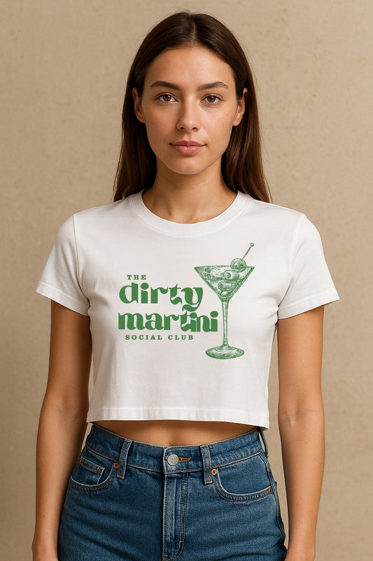 Dirty Martini Social Club Crop Tee