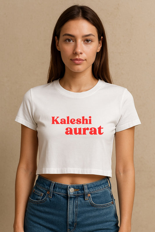 Kaleshi Aurat Crop Tee