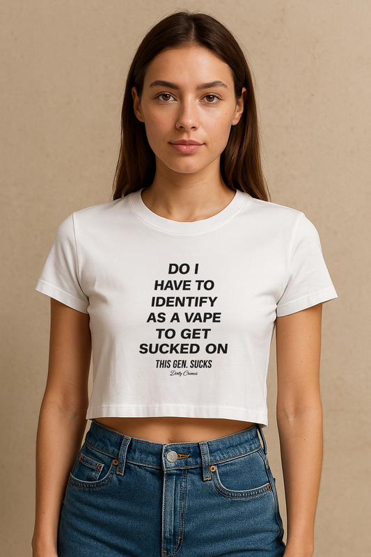 Not A Vape Crop Tee