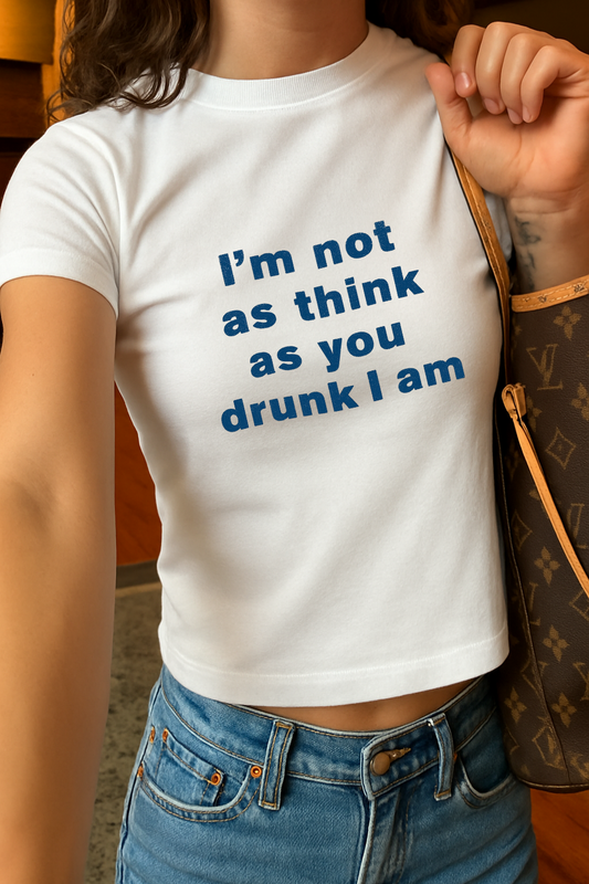 Not Drunk Crop Tee