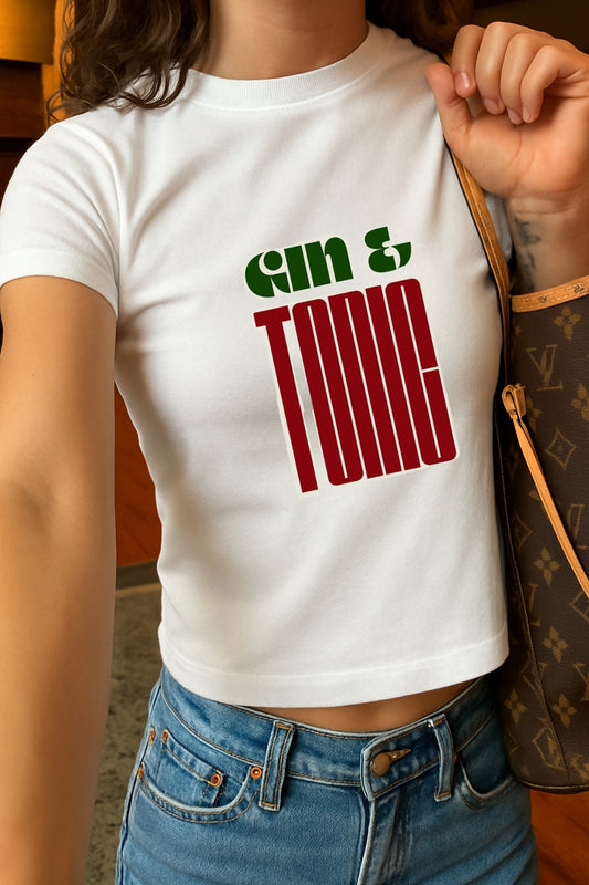 GIN TONIC CROP TEE