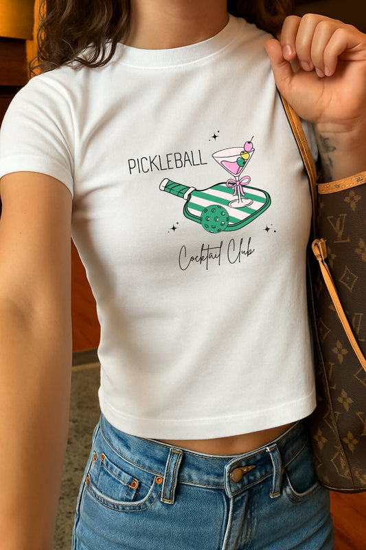 Pickle Ball Crop Tee