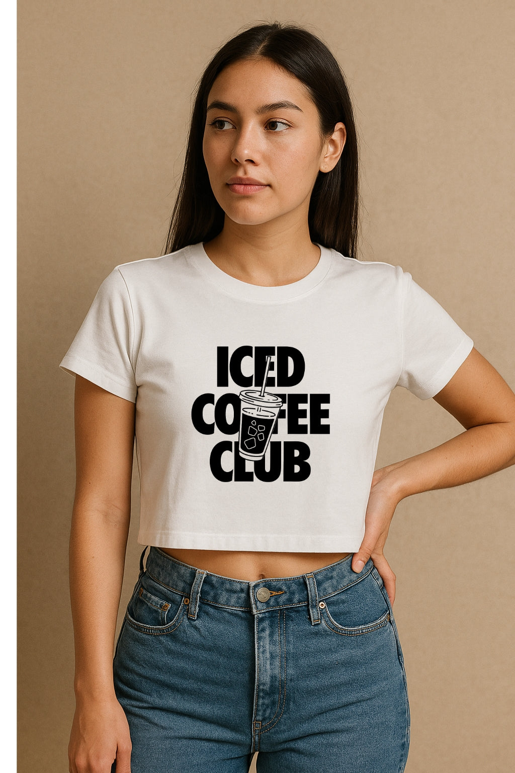 Iced Coffee Club Crop Tee
