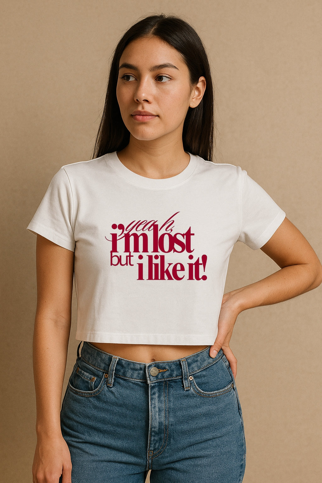 I'm Lost Crop Tee