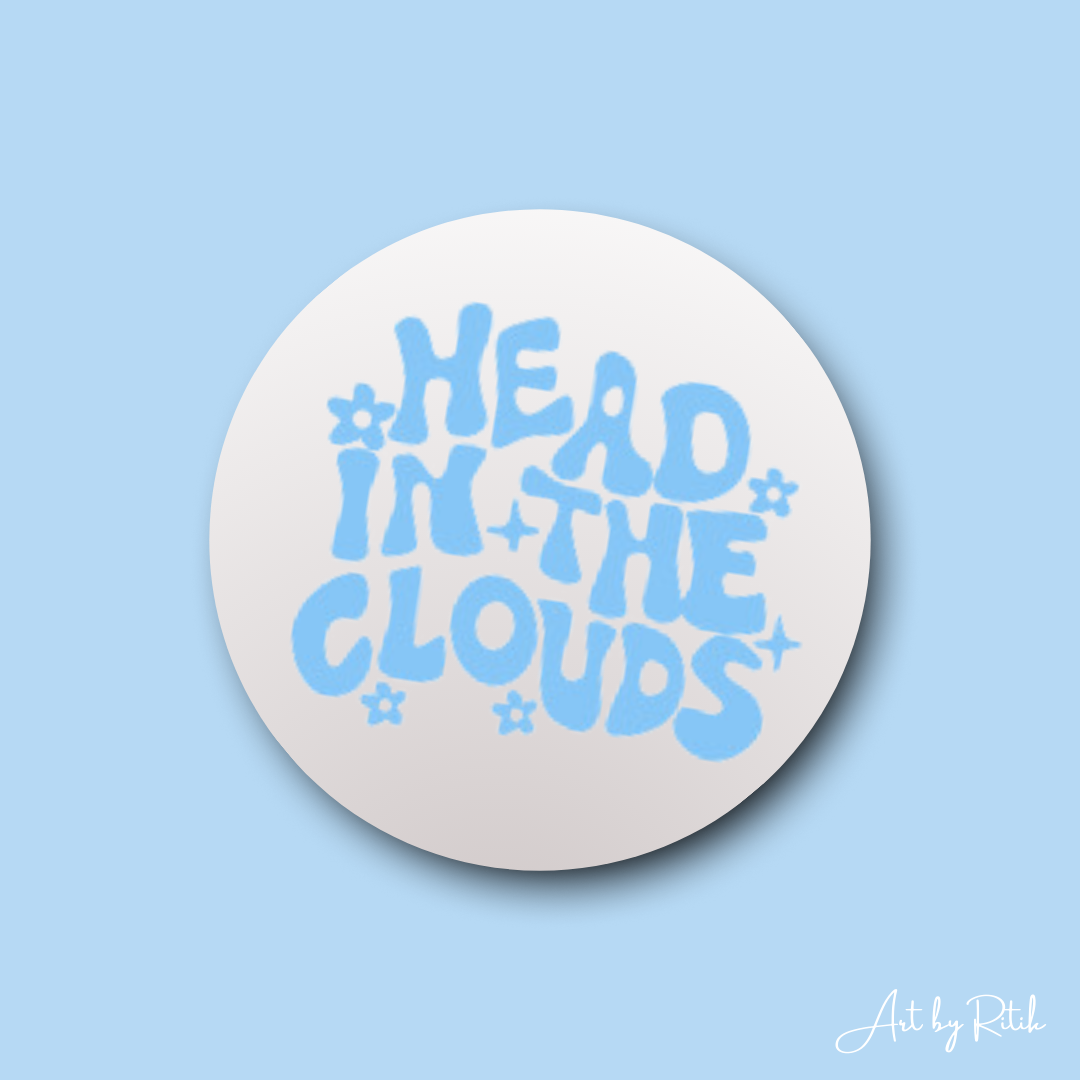 Head in the clouds mini mirror