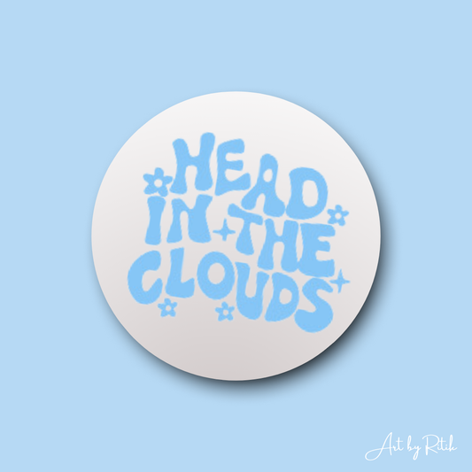 Head in the clouds mini mirror