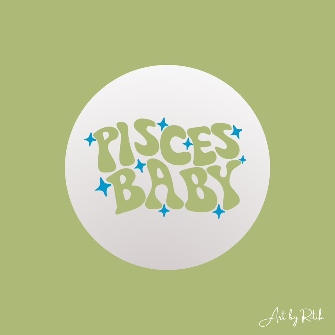 Pisces Baby mini mirror