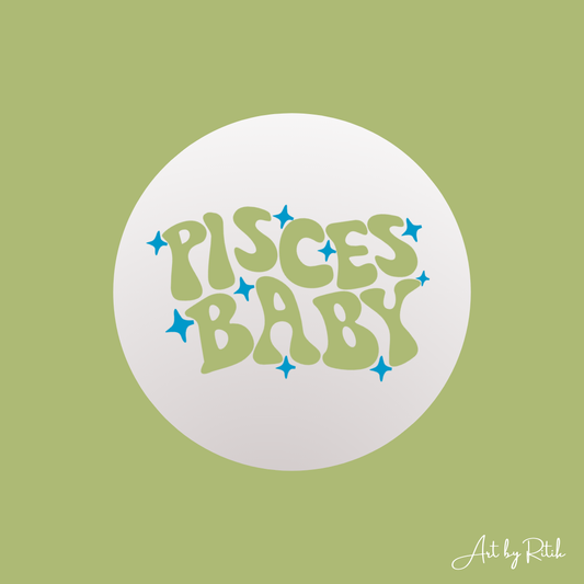 Pisces Baby mini mirror