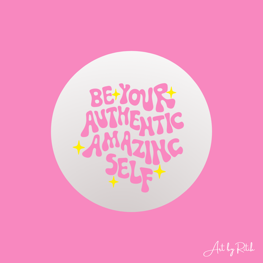 Be your authentic amazing self mini mirror