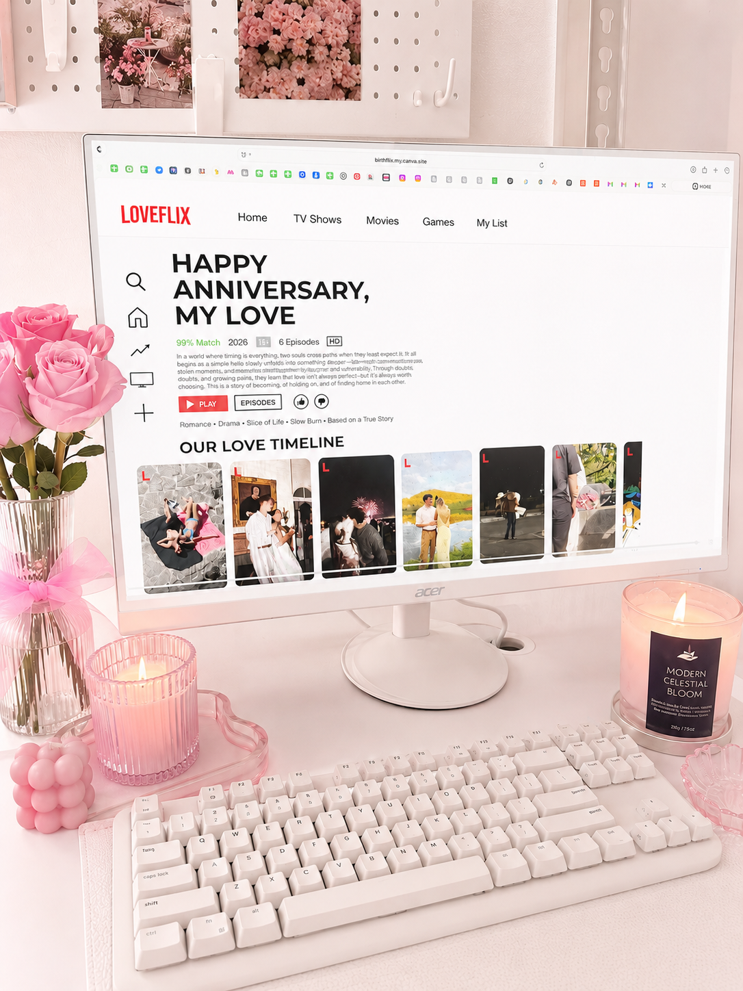 Anniversary Website Template
