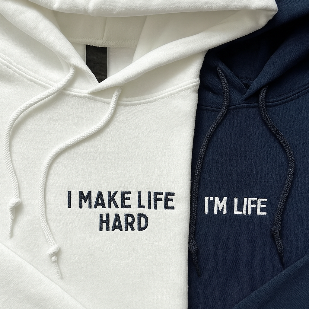 I Make Life Hard Couple Hoodie Set