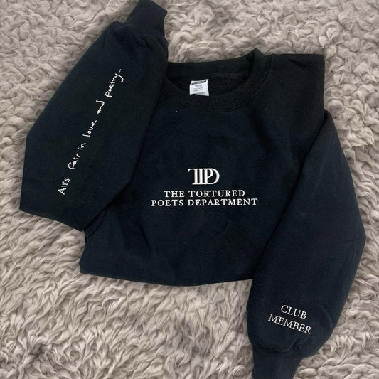 The Tortured Poets Department Embroidered Sweatshirt