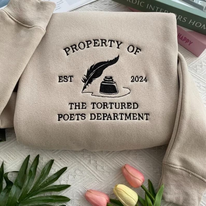 The Tortured Poets Department Embroidered Sweatshirt