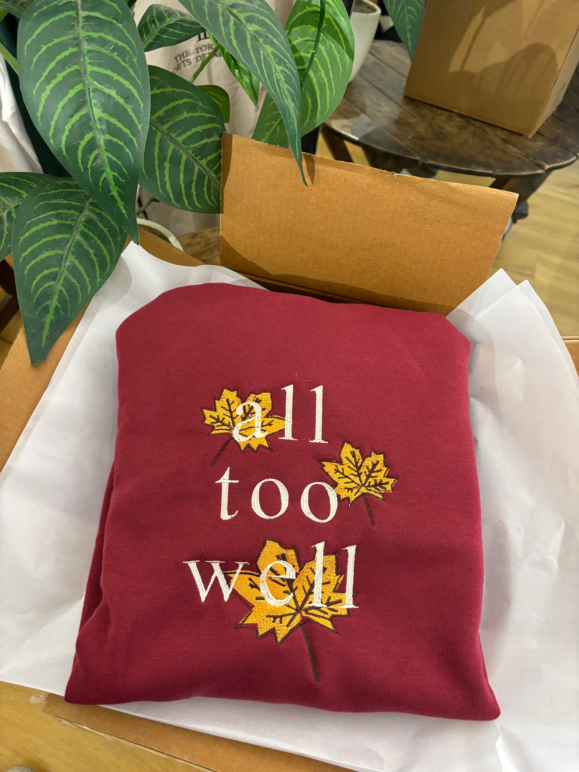 all_too_well_maroon_sweatshirt