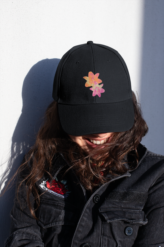Tropical Sunset Floral Cap