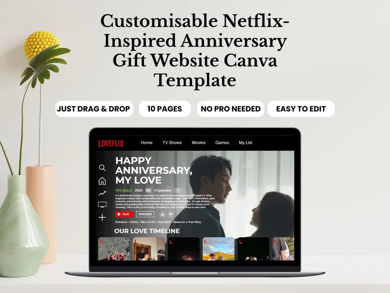 Anniversary Website Template
