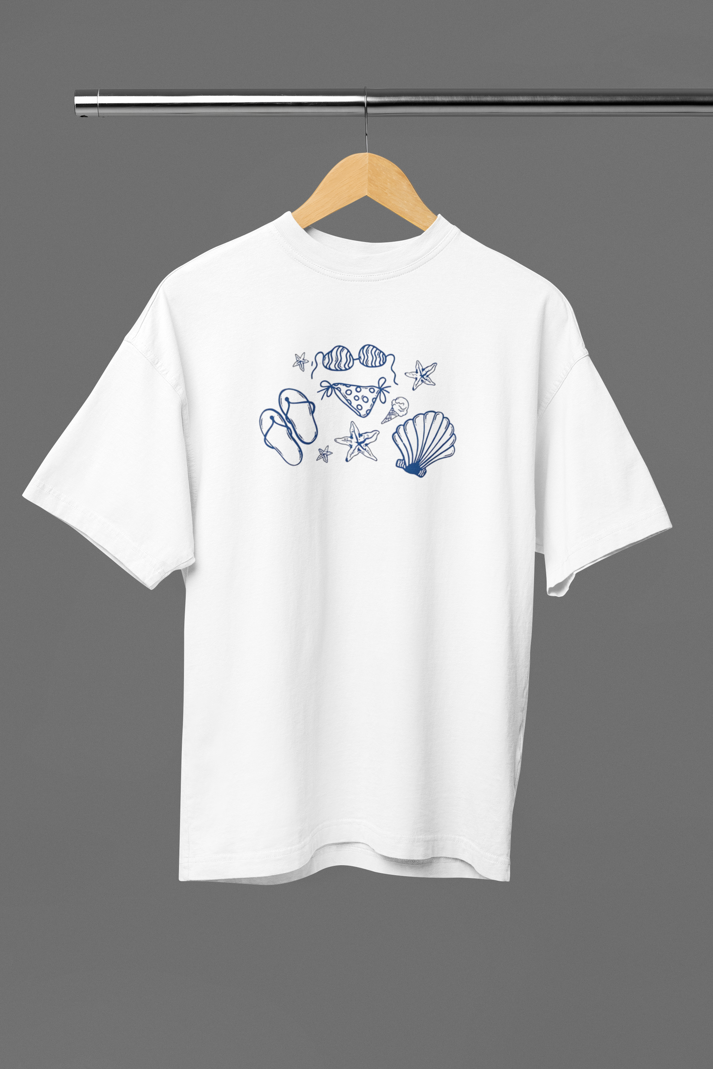Sea Shells OVERSIZED TEE