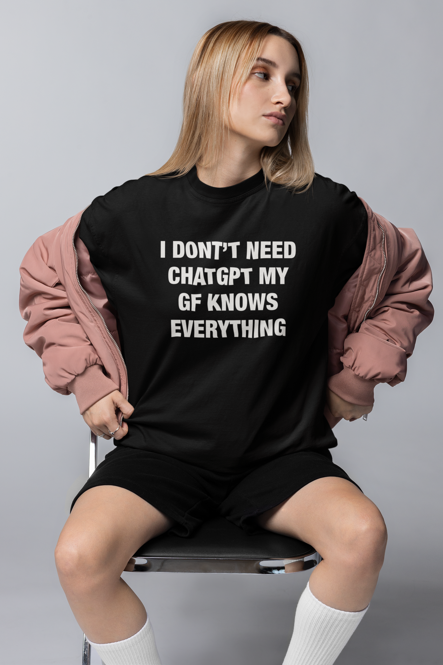 My GF Knows Everything Oversized Tee